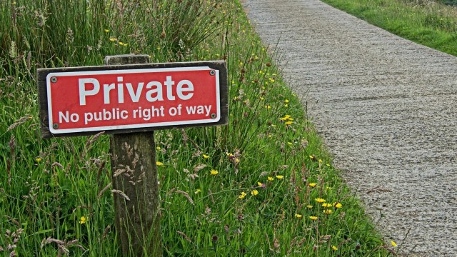 Private - No public right of way